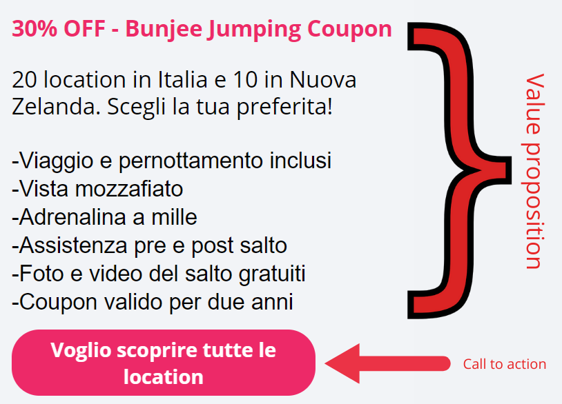 esempio di offerta di valore e call to action