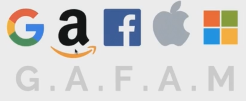 Acronimo che indica i principali marchi dell'information tecnology: Google, Amazon, Facebook, Apple, Microsoft