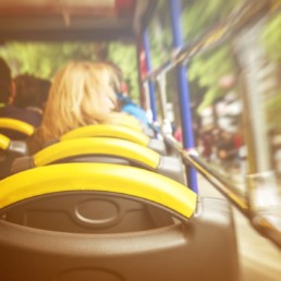 immagine di sedili di un autobus