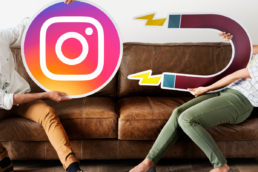 Logo Instagram e calamita